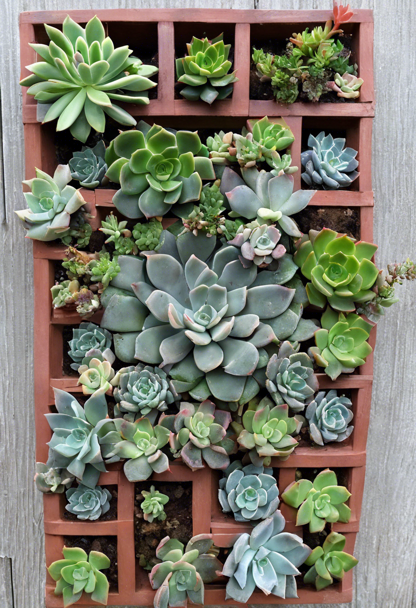 Succulent Fence Planter Ideas