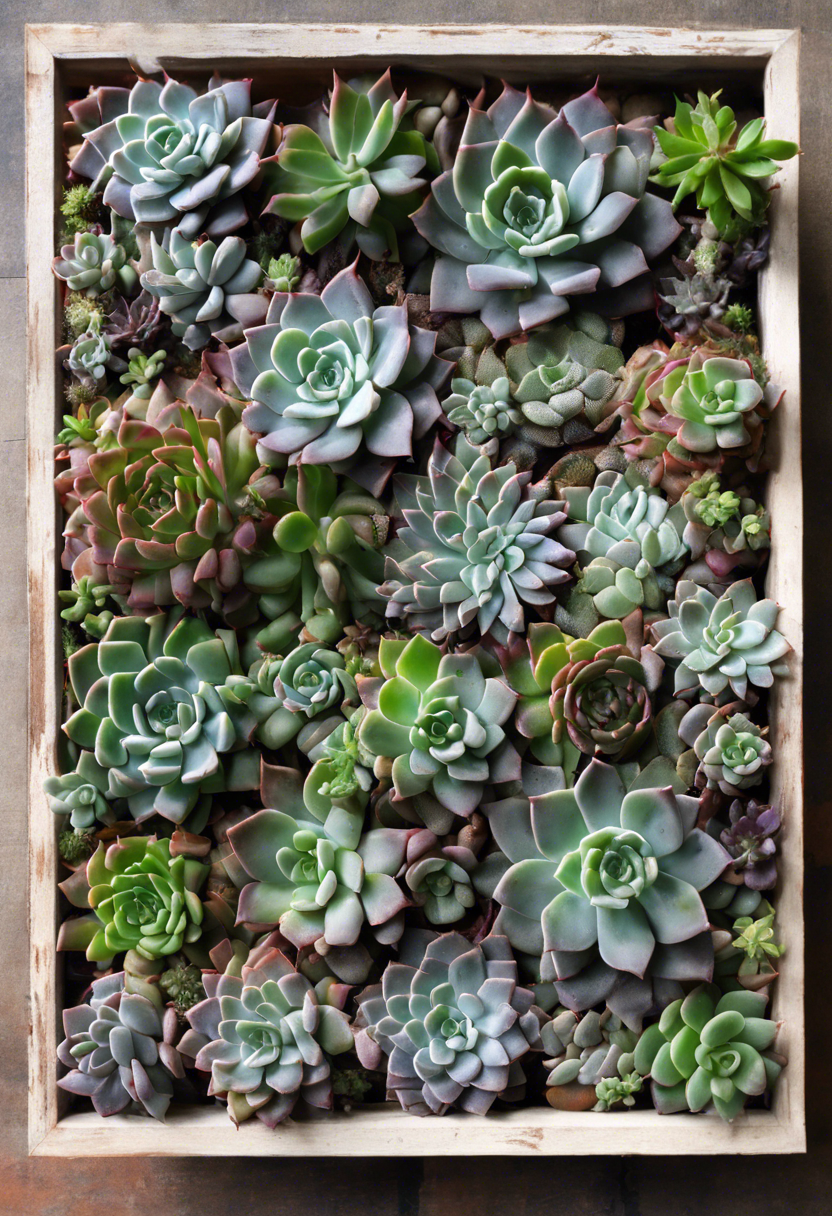 Succulent Frame Display Ideas