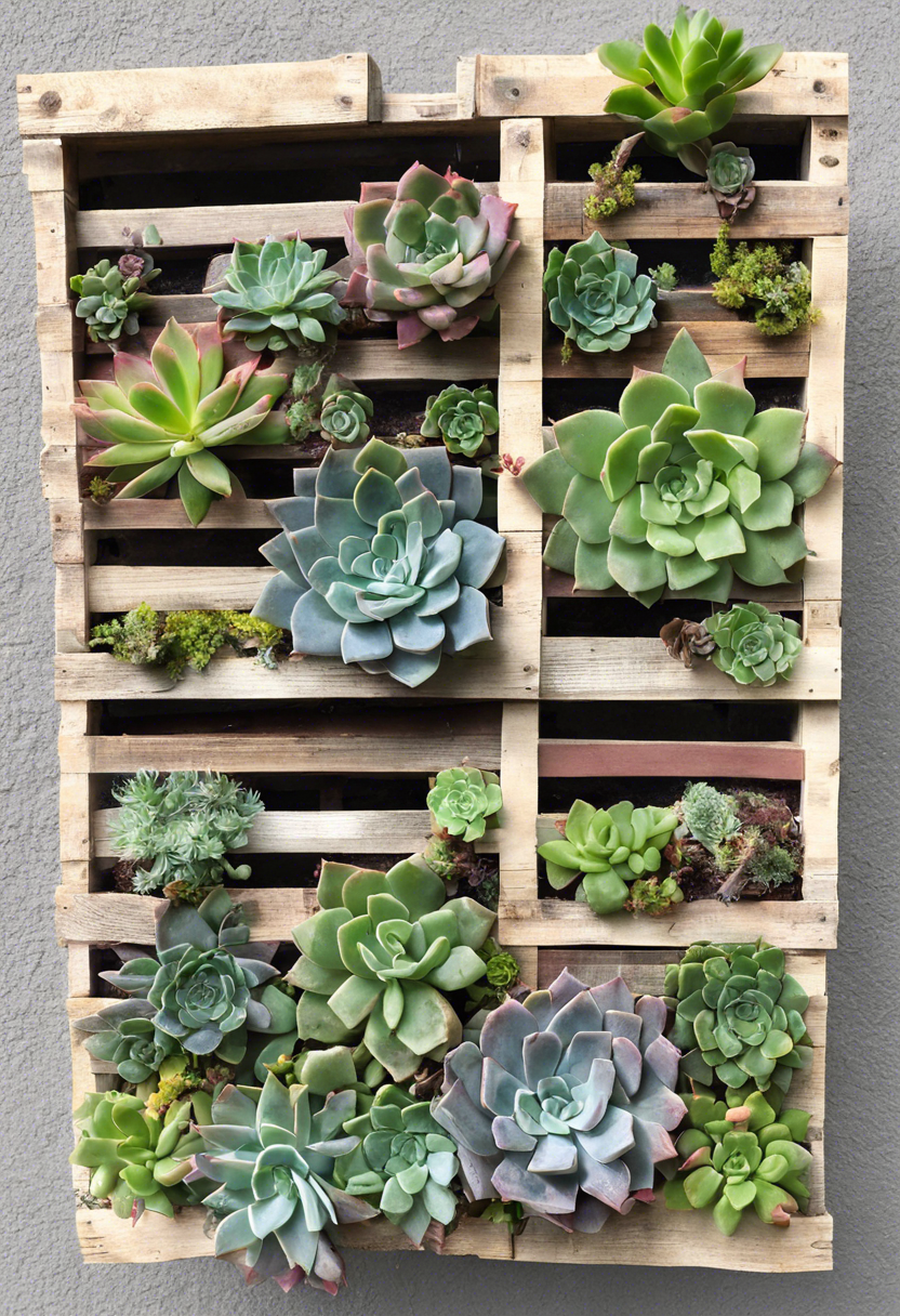 Succulent Pallet Planter Ideas