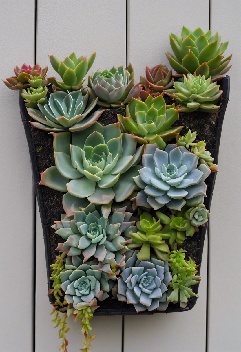 Succulent Railing Pockets Ideas