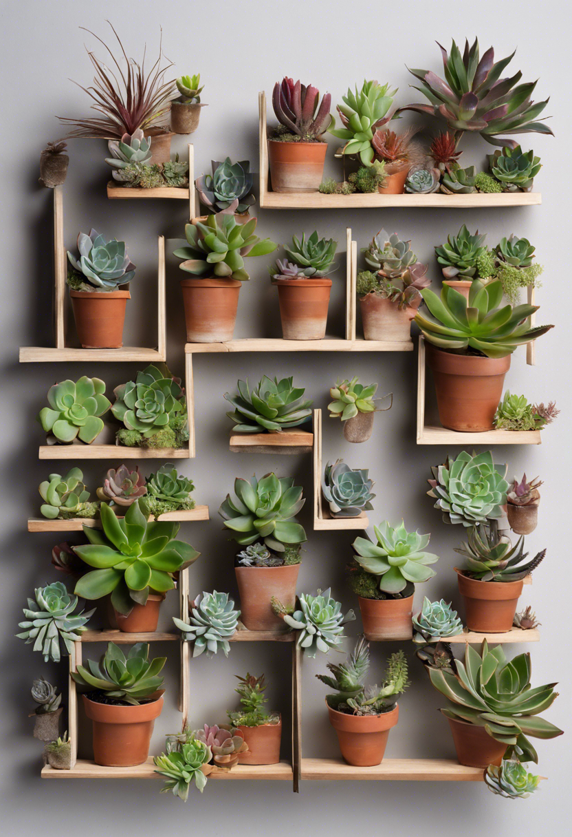 Succulent Shelf System Ideas