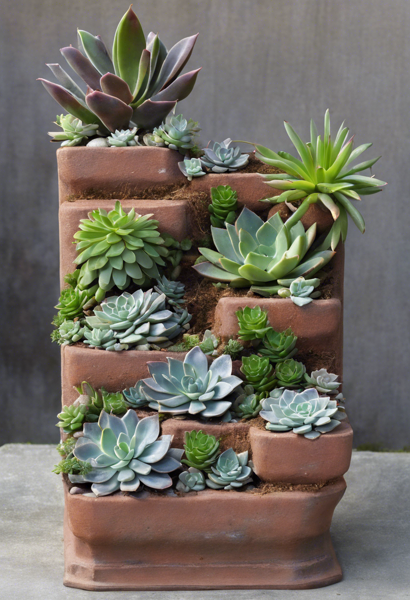 Succulent Step Planter Ideas