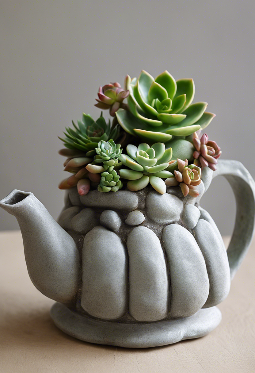Succulent Teapot Planters Ideas