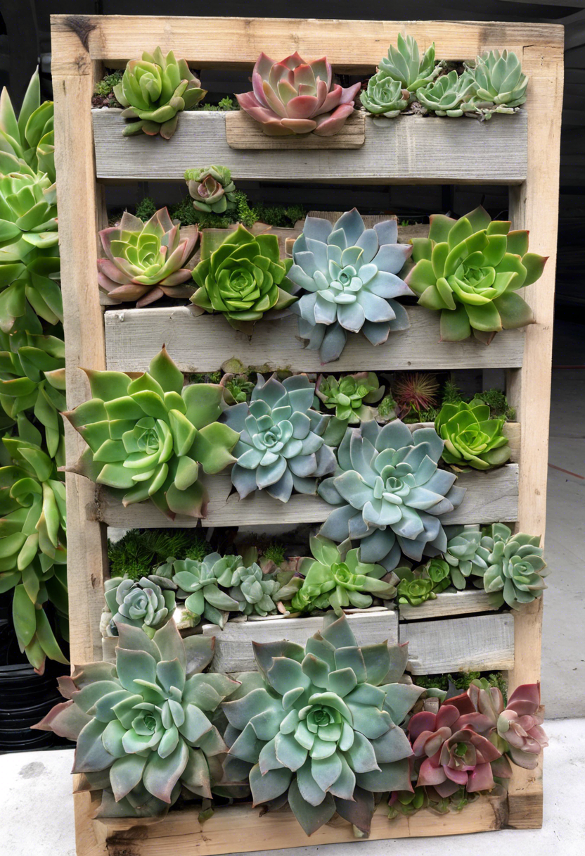Succulent Vertical Pallet Ideas
