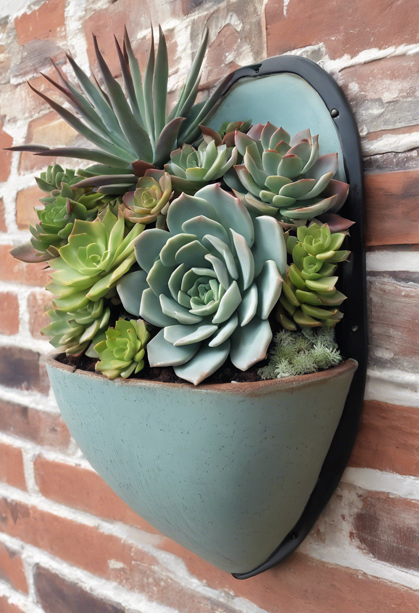 Succulent Wall Pocket Planter Ideas