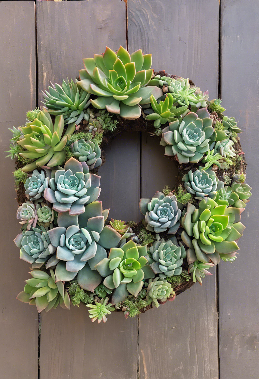 Succulent Wreath Planter Ideas