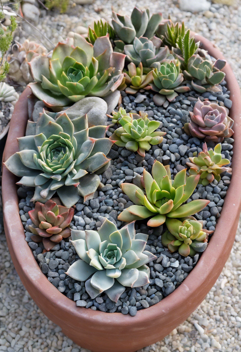 BBQ Succulent Gravel Garden