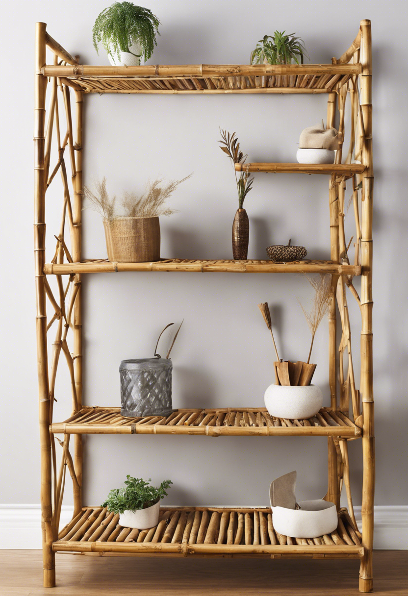 Bamboo Entryway Shelf