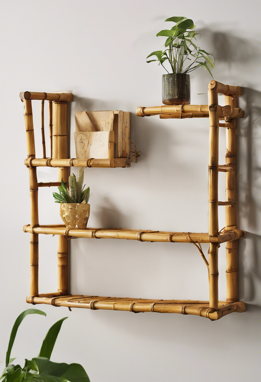 Bamboo Wall Shelf