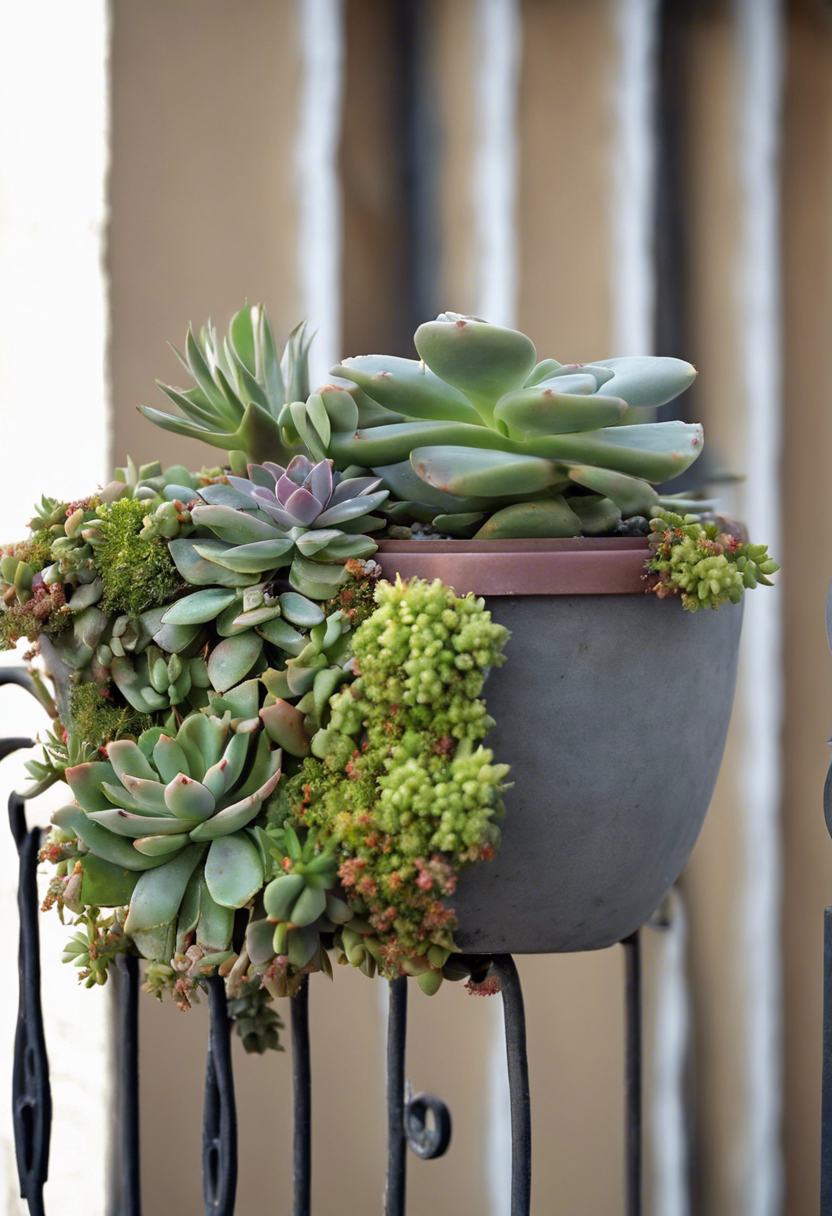 Succulent Balcony Rail