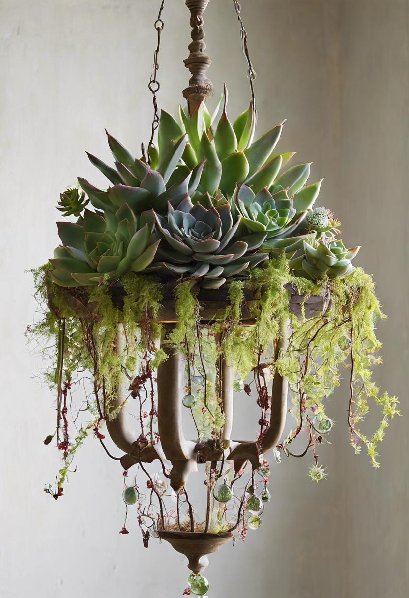 Succulent Chandelier