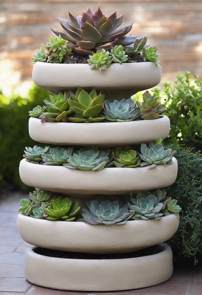 Tiered Succulent Planters