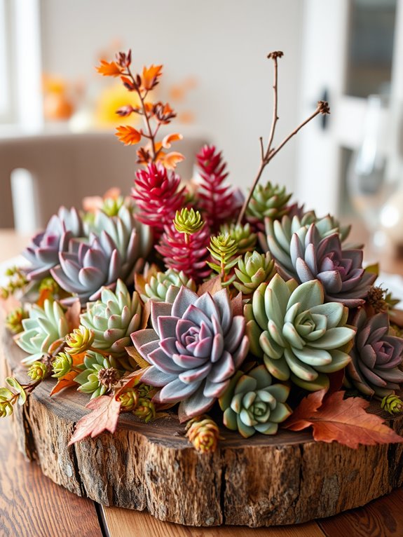 Charming Natural Table Decoration Succulent Arrangement Ideas Charming Natural Table Decoration Succulent Arrangement Ideas