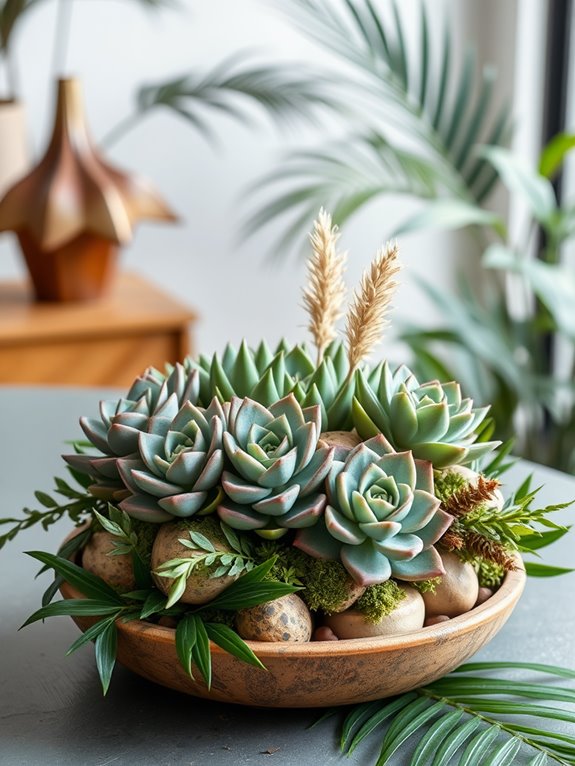 Elegant Simple Nature Display Succulent Arrangement Ideas Elegant Simple Nature Display Succulent Arrangement Ideas