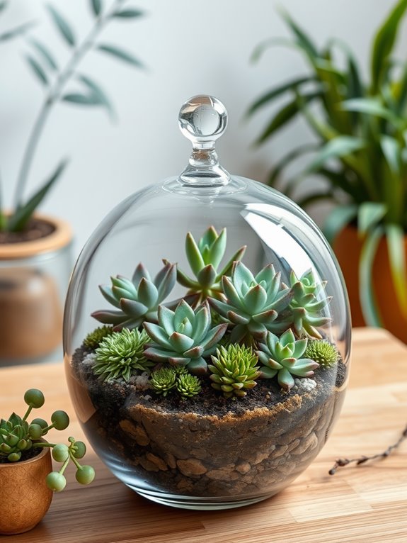 Sleek Botanical Glass Art Succulent Arrangement Ideas Sleek Botanical Glass Art Succulent Arrangement Ideas